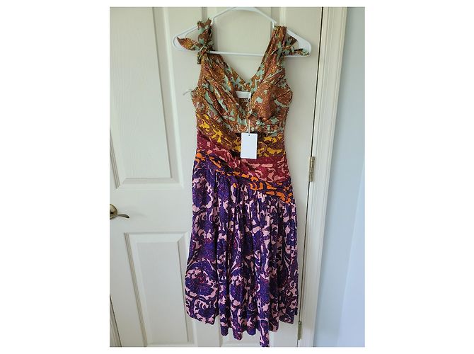 Zimmermann Tiggy Leinenkleid Mehrfarben - Ansicht 9