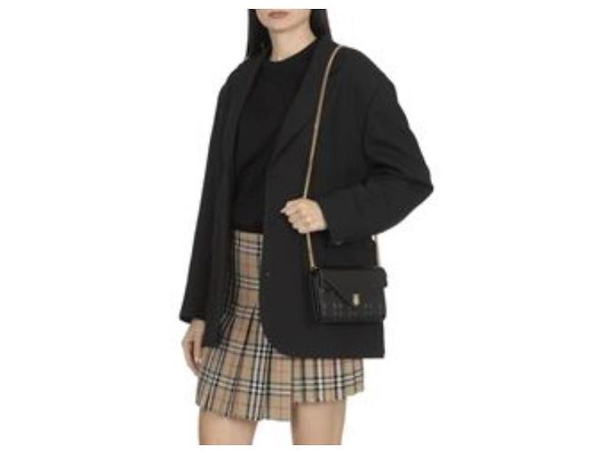 Burberry Gesteppte Lederhandtasche Schwarz - Ansicht 6