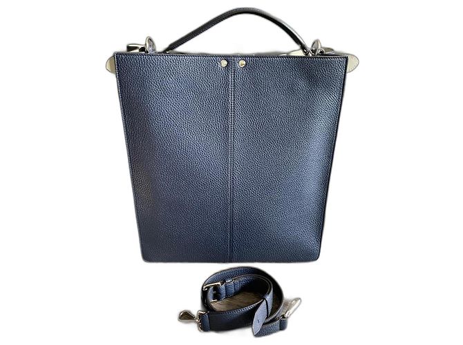 Fendi Peekaboo Iseeu-Einkaufstasche Blau - Ansicht 2