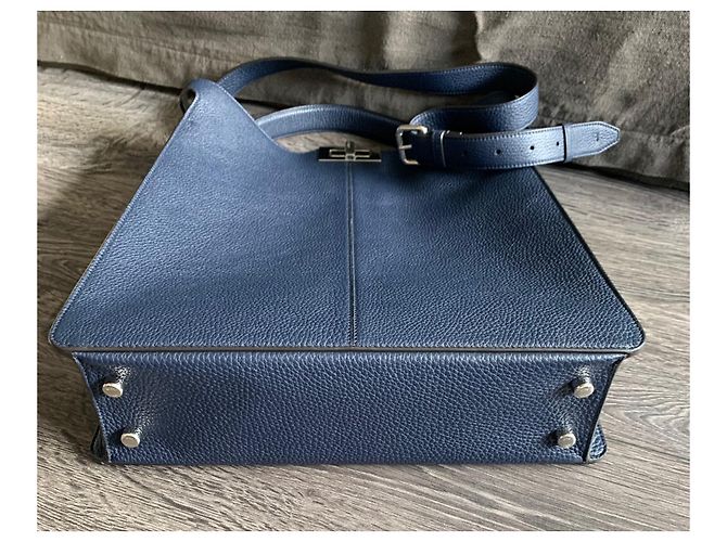 Fendi Peekaboo Iseeu-Einkaufstasche Blau - Ansicht 3