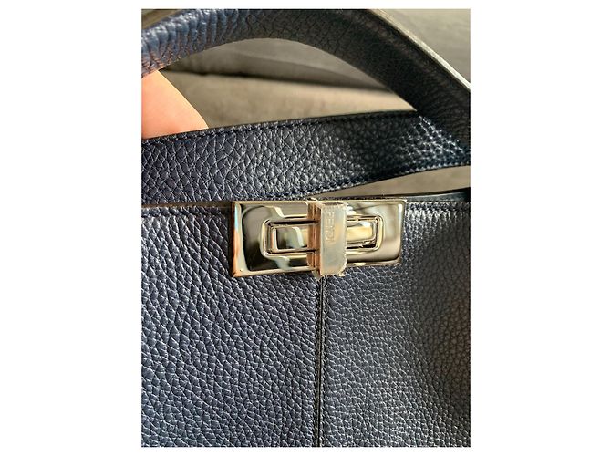 Fendi Peekaboo Iseeu-Einkaufstasche Blau - Ansicht 8