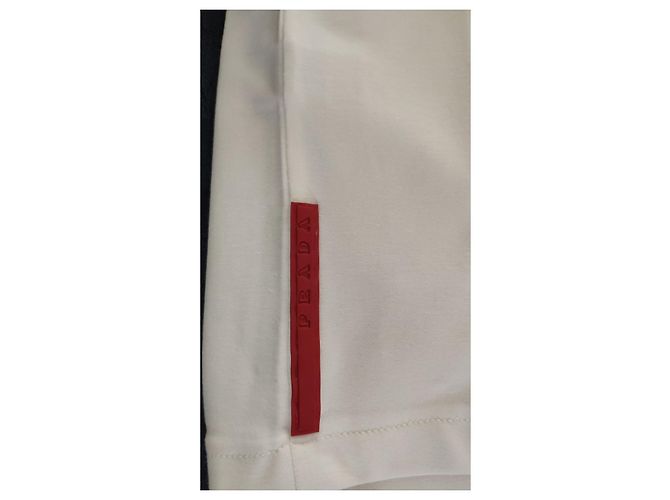 PRADA COTTON WHITE T-SHIRT Bianco - vista 10