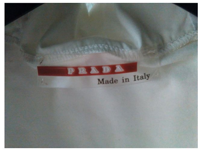 PRADA COTTON WHITE T-SHIRT Bianco - vista 3