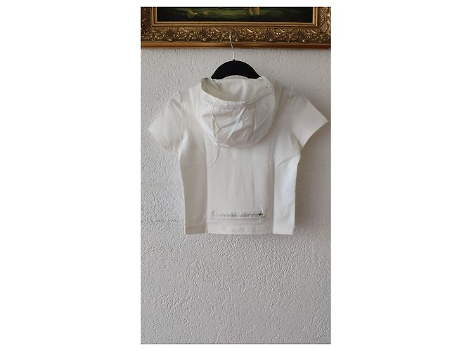 PRADA COTTON WHITE T-SHIRT Bianco - vista 4