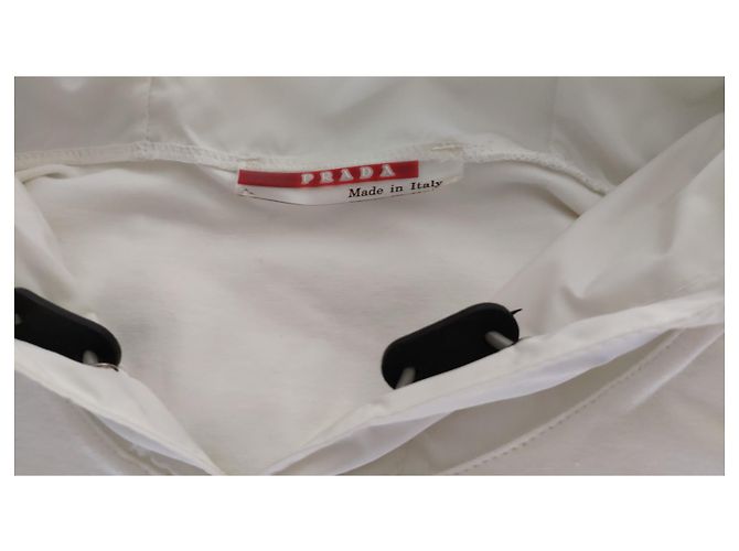 PRADA COTTON WHITE T-SHIRT Bianco - vista 6