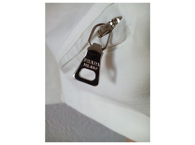 PRADA COTTON WHITE T-SHIRT Bianco - vista 9