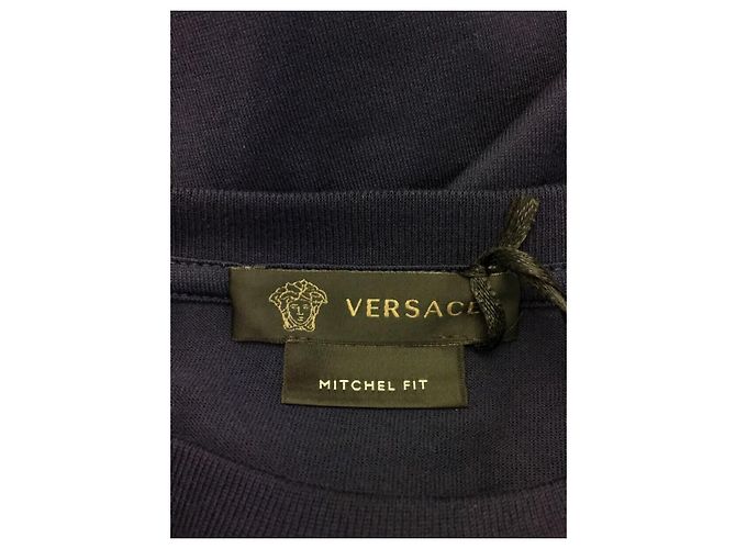 **Gianni Versace Navy Cotton T-shirt - view 3