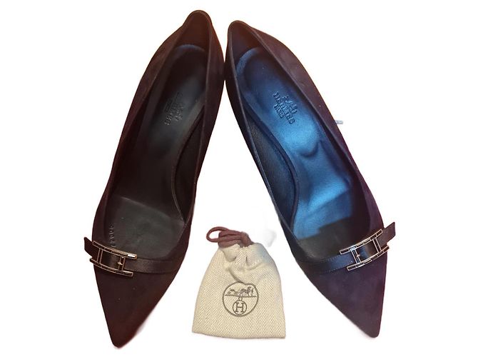 Hermès Errötender Pump mit HAPI-Schnalle Schwarz - Ansicht 2