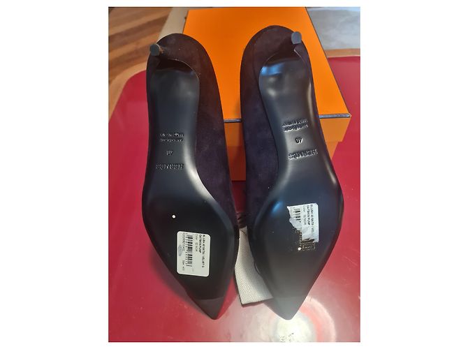 Hermès Errötender Pump mit HAPI-Schnalle Schwarz - Ansicht 4