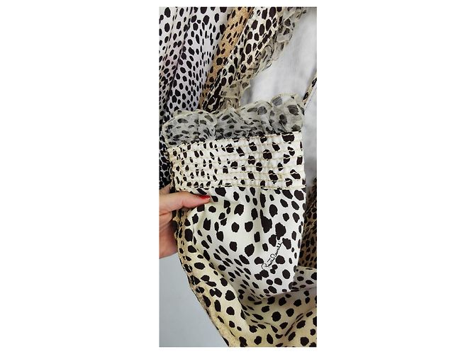 Giacca Roberto Cavalli maculata Nero Beige - vista 13