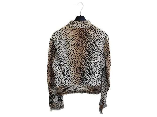 Giacca Roberto Cavalli maculata Nero Beige - vista 2