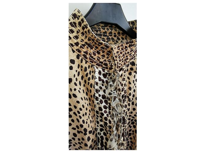 Giacca Roberto Cavalli maculata Nero Beige - vista 4