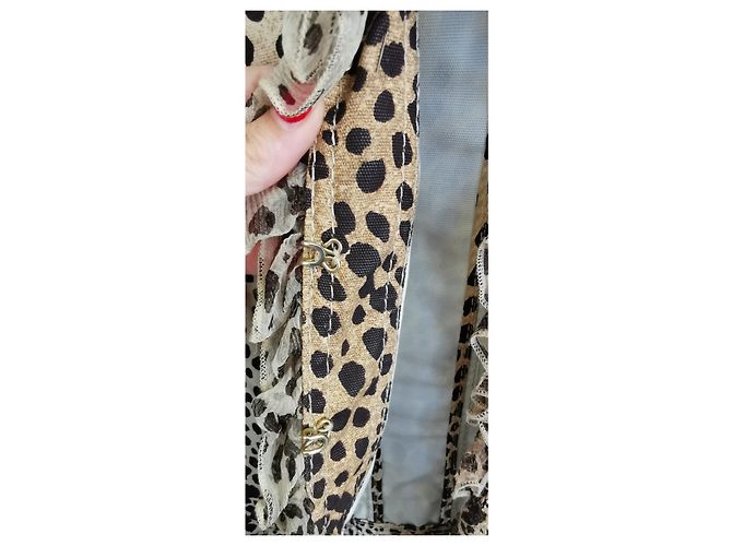 Giacca Roberto Cavalli maculata Nero Beige - vista 5