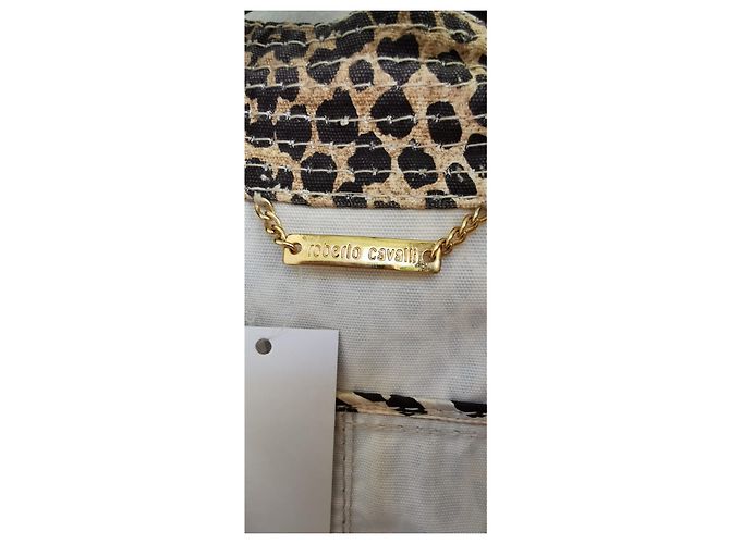 Giacca Roberto Cavalli maculata Nero Beige - vista 8