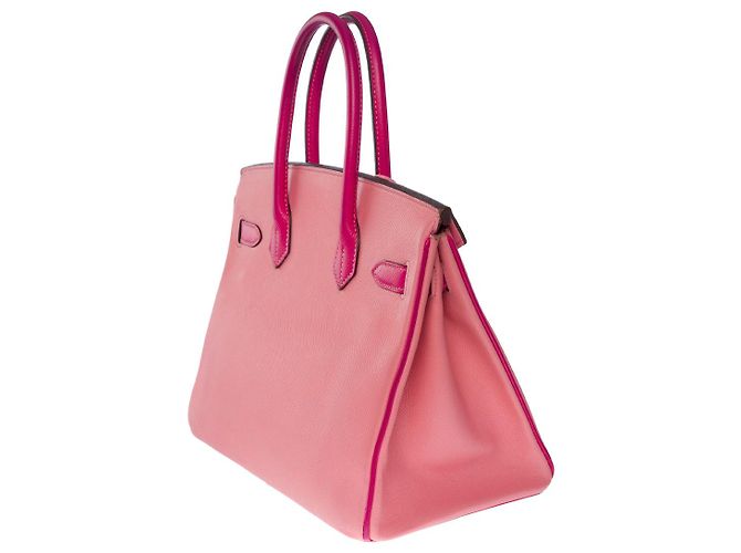 Hermès Borsa Hermes Birkin 30 in Pelle Rosa - 101220 - vista 5