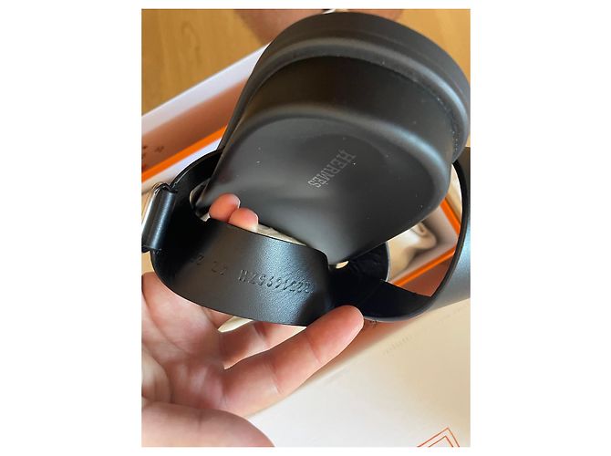 Sandali Hermès Genius in pelle neri taglia 42 Nero - vista 5