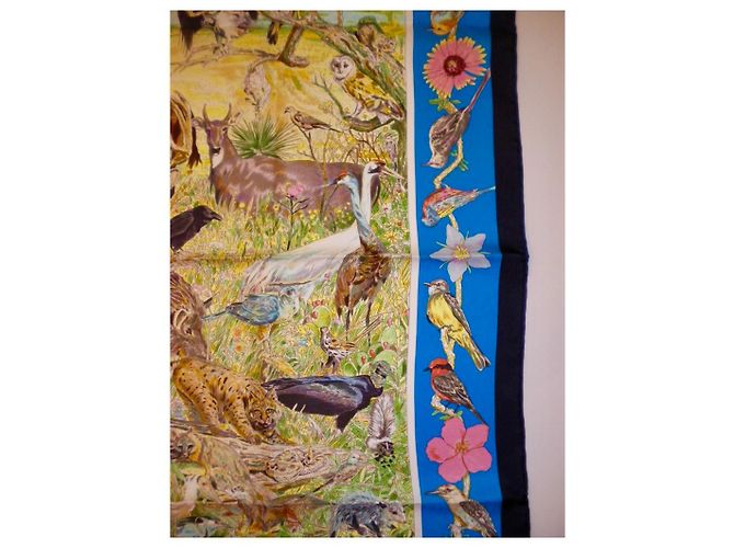 Hermès Hermes: Rare Square "La vida salvaje de Texas"  2014 ¡Ya eres coleccionista! Multicolor - vista 7