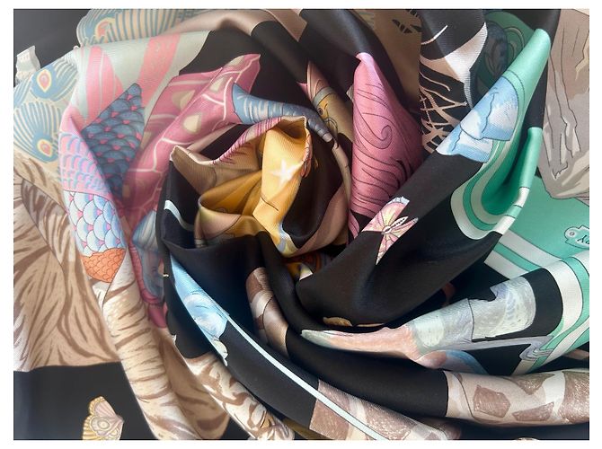 Hermès Ermete : Superba Piazza "Hermes Story" Già introvabile e Collezionista! Multicolore - vista 10