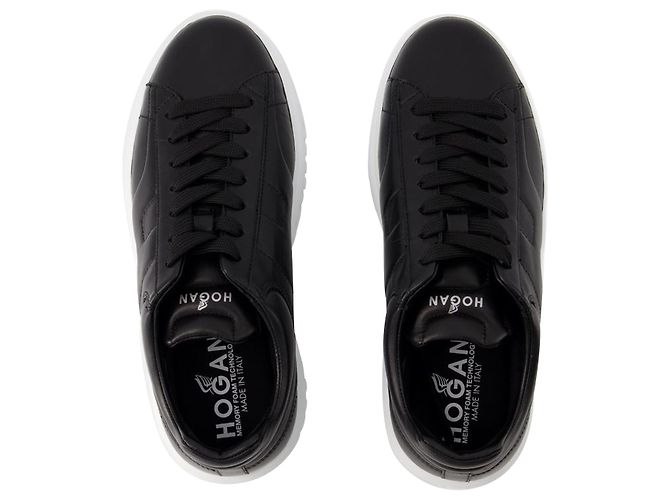 H-Stripes Allacciato Sneakers - Hogan - Leather - Black - Ansicht 4