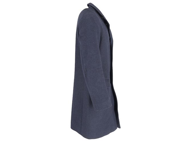 Casaco slim fit Hugo Boss em viscose azul marinho - vista 3