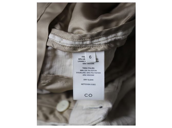 Marc by Marc Jacobs Pantalón Co Relaxed Fit Lino Beige - vista 5