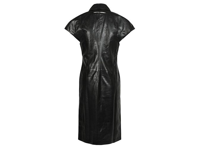 Bottega Veneta Lederkleid mit Flügelärmeln - Ansicht 2