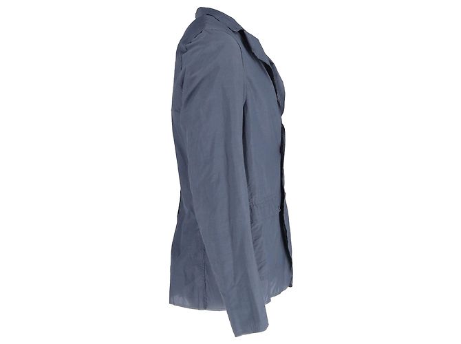Lanvin Jaqueta Blazer com Abotoamento Único em Poliamida Azul - vista 2