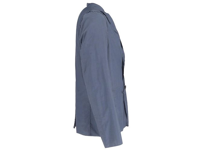 Lanvin Jaqueta Blazer com Abotoamento Único em Poliamida Azul - vista 5