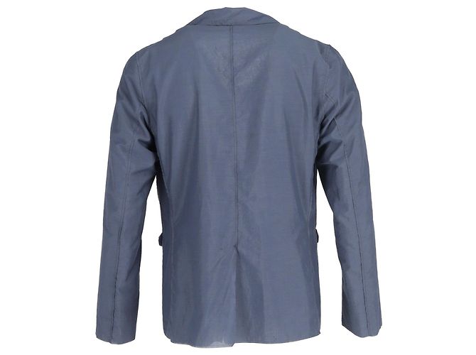 Lanvin Jaqueta Blazer com Abotoamento Único em Poliamida Azul - vista 6