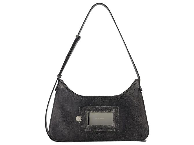 Platt Mini Crackle Hobo Bag - Acne Studios - Leather - Black - view 3