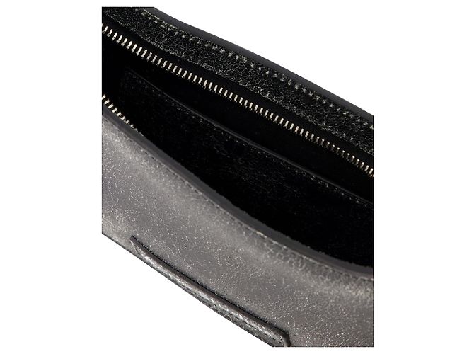 Platt Mini Crackle Hobo Bag - Acne Studios - Leather - Black - view 4