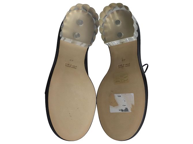 Simone Rocha Pixelglas Schnür-Oxfords aus schwarzem Lackleder - Ansicht 6