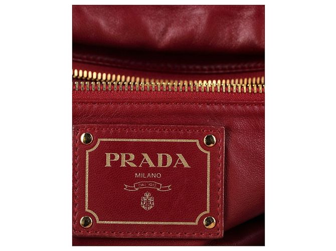 Bolso Bauletto con estampado de hadas de Prada en cuero Cervo Lux beige 'Prugna' - vista 10