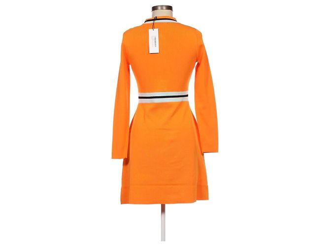 Karen Millen Kleid Orange Viscose Polyamid Größe S - Ansicht 2