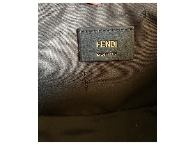 Borsa hobo Fendi Fendigraphy in pelle azzurra Blu chiaro - vista 5