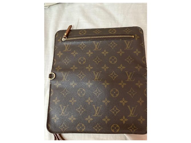 Autre Marque Cartera Grande Insolite Marrón de Piel Castaño - vista 3