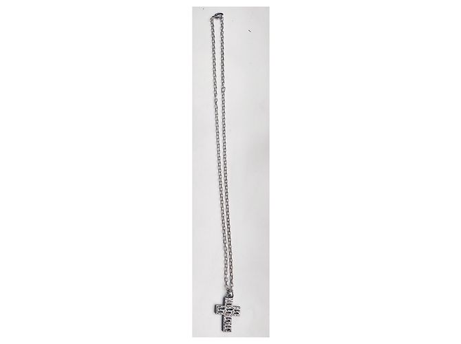 Croce Gucci quadrata in argento Silver hardware - vista 6