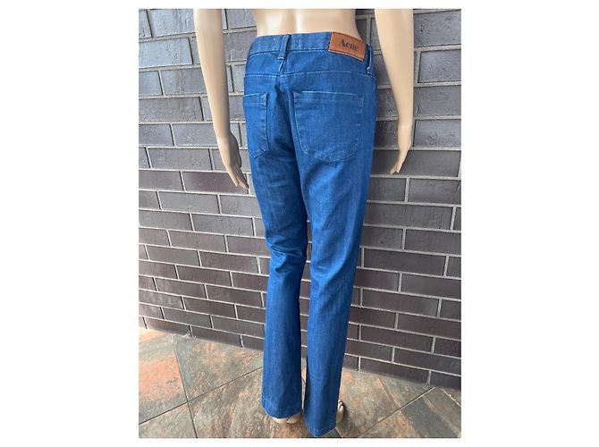 Jeans Acne in denim blu - vista 2