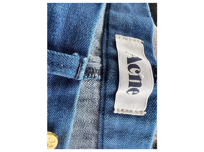 Jeans Acne in denim blu - vista 3