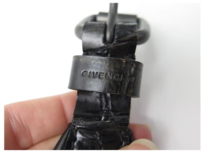 Givenchy Gürtel aus schwarzem Krokodilleder - Ansicht 5