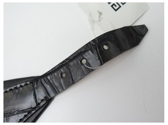 Givenchy Gürtel aus schwarzem Krokodilleder - Ansicht 6