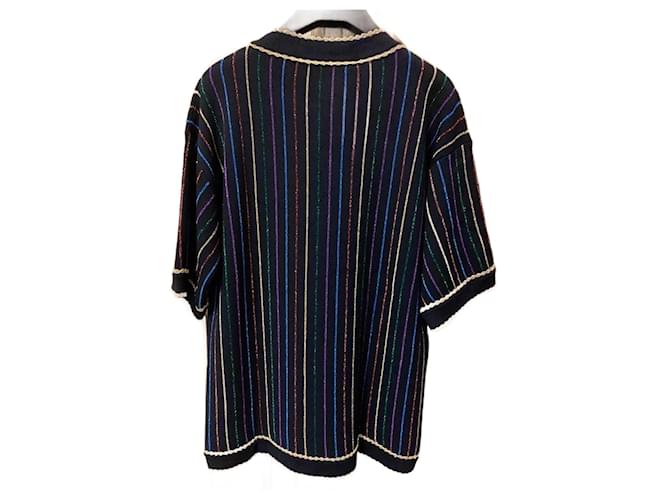 Gucci Wollpullover mit Lurex-Einsätzen schwarz - Ansicht 2