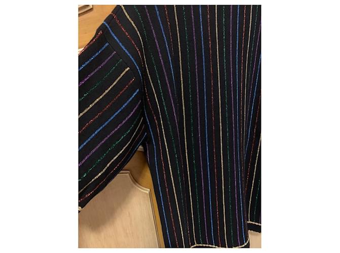 Gucci Wollpullover mit Lurex-Einsätzen schwarz - Ansicht 4