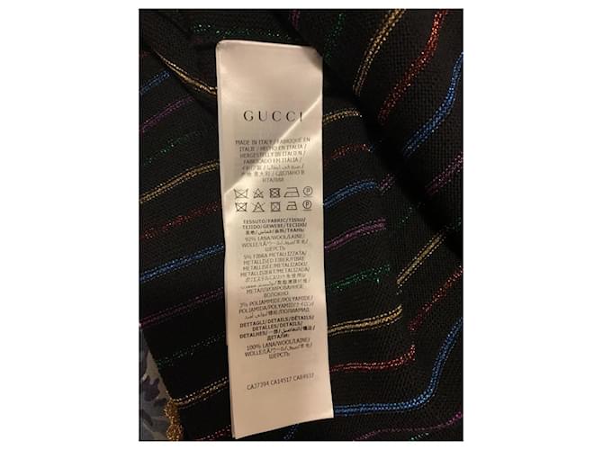 Gucci Wollpullover mit Lurex-Einsätzen schwarz - Ansicht 5