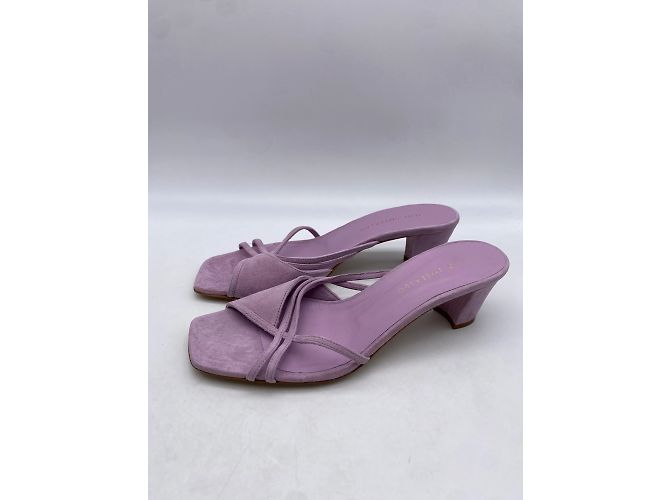 Autre Marque Sandali Ilio Smeraldo T.IT 38 in suede Porpora - vista 3