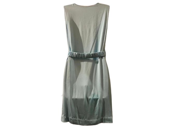 Diane Von Furstenberg Vestido de seda azul agua drapeado Julissa de DvF Azul claro - vista 2