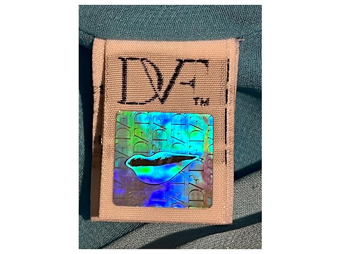Diane Von Furstenberg Vestido de seda azul agua drapeado Julissa de DvF Azul claro - vista 4