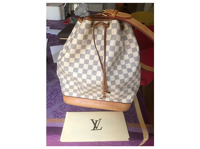 Noe Borsa Louis Vuitton Noé Azur in tela Multicolore - vista 3