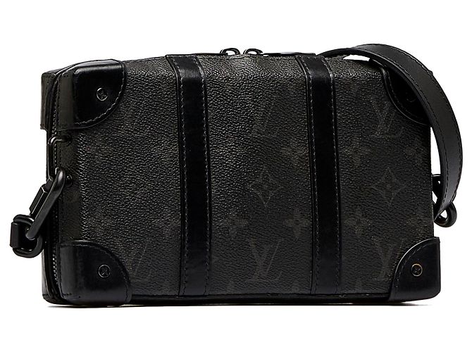 Louis Vuitton Borsa a tracolla morbida per baule con monogramma nero Eclipse - vista 2