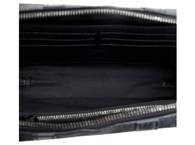 Louis Vuitton Borsa a tracolla morbida per baule con monogramma nero Eclipse - vista 5